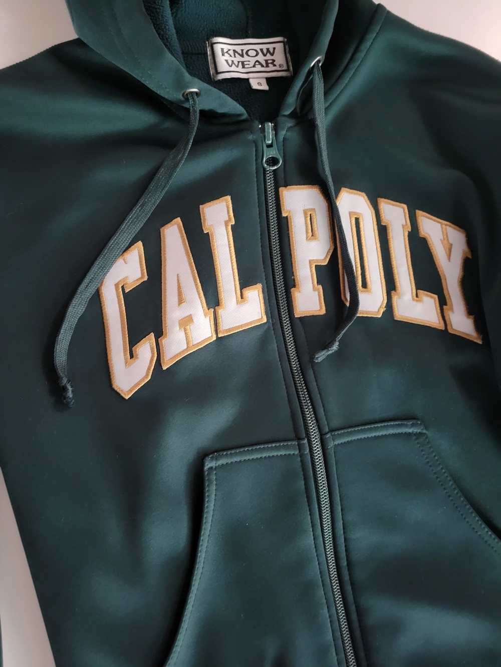 Kids' Cal Poly Deep Green Zip Hoodie